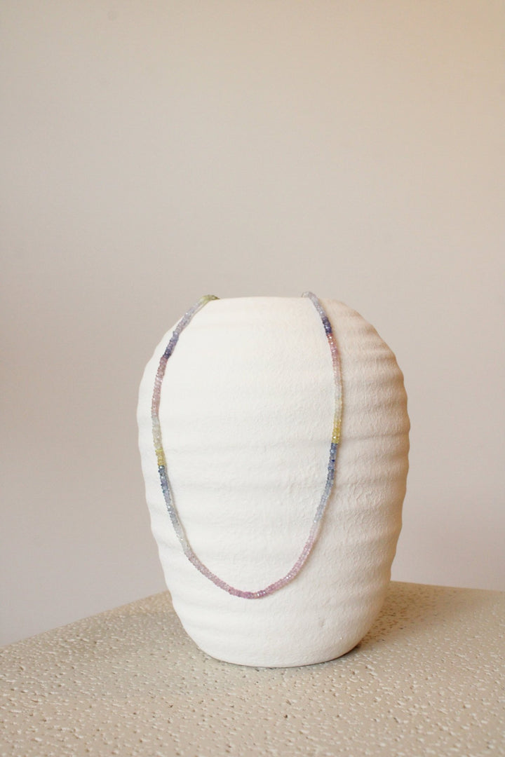 18.5" Midsummer Rainbow Sapphire Gem Strand - Kingdom Jewelry
