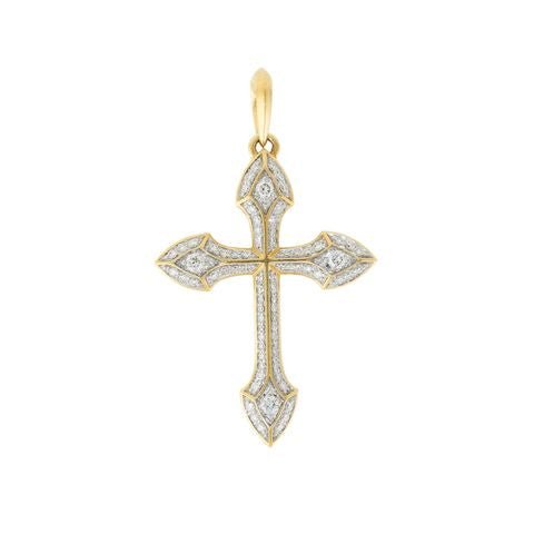 
                      
                        18K Gold David Yurman Diamond Cross Pendant - Kingdom Jewelry
                      
                    