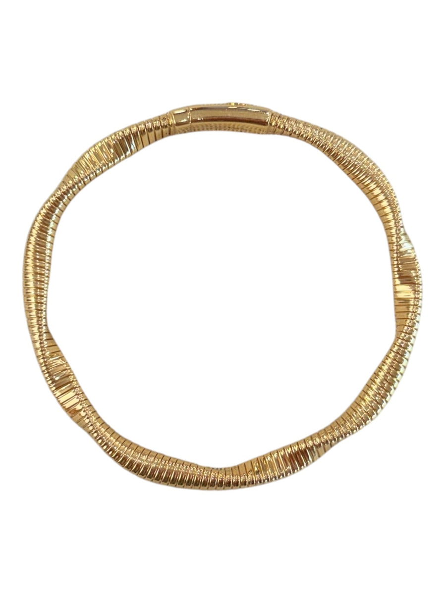 18k Gold Twist Italy Bracelet - Kingdom Jewelry