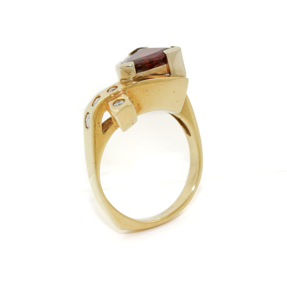 
                  
                    18k Gold x Abstract 1.58 Spinel & Diamond Cocktail Ring - Kingdom Jewelry
                  
                