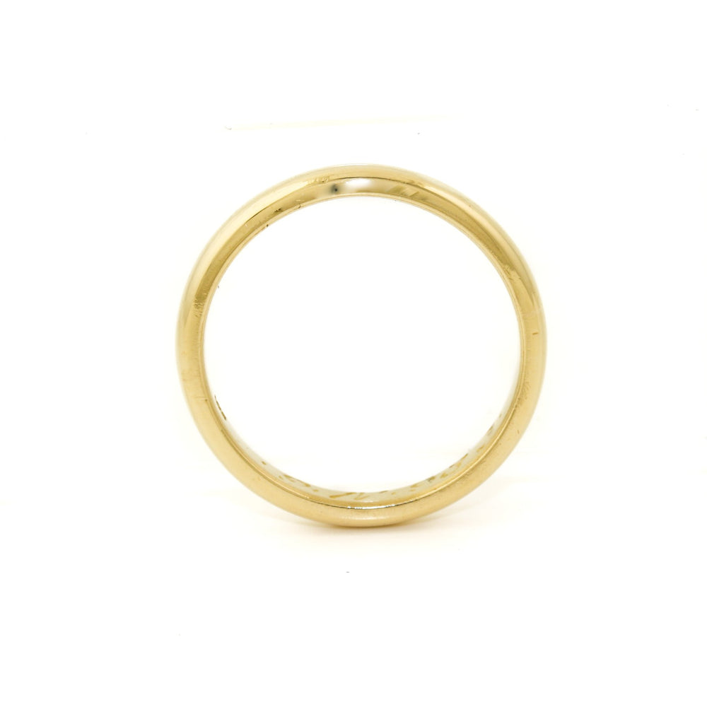 18k Gold x Vintage 3mm Round Cigar Band - Kingdom Jewelry