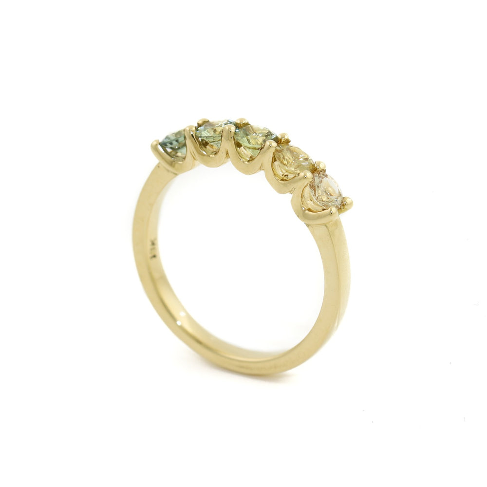 
                      
                        18K Green Ombre Sapphire Band - Kingdom Jewelry
                      
                    