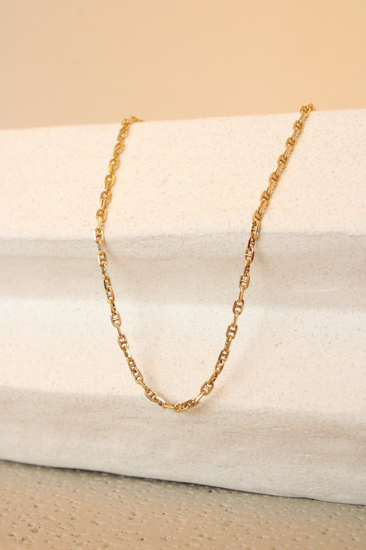 18K Italian Marine Link Chain 22" - Kingdom Jewelry