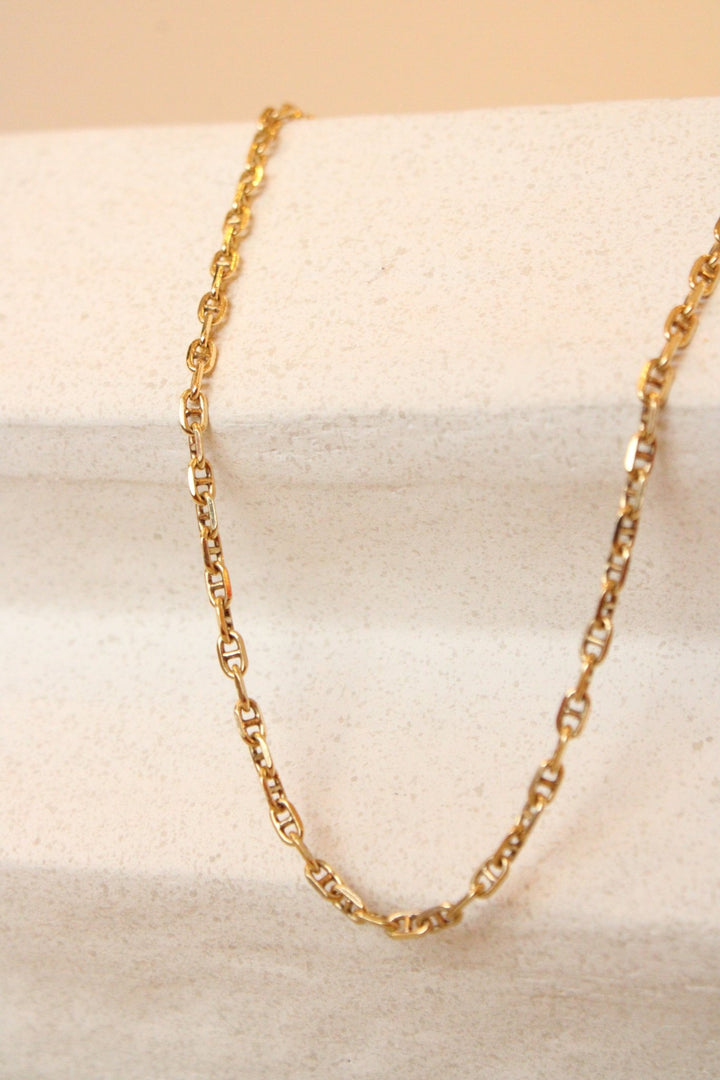 18K Italian Marine Link Chain 22" - Kingdom Jewelry