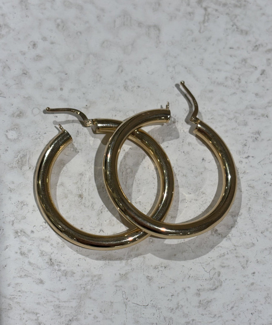 18k Mega Gold Hoops - Kingdom Jewelry