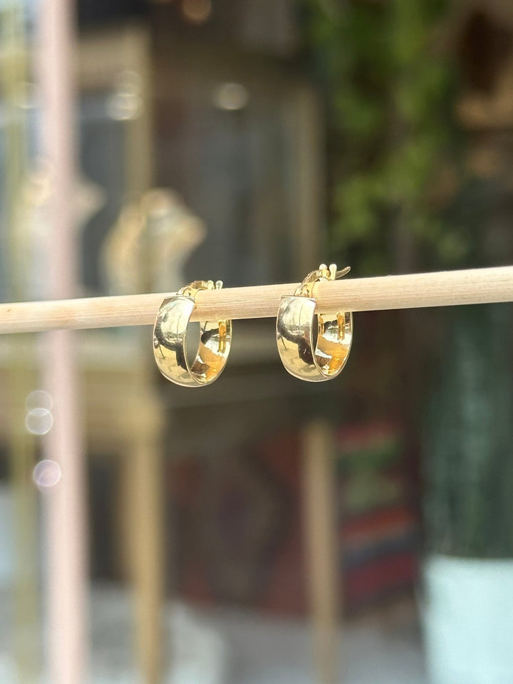 18k Mini Hoops - Kingdom Jewelry