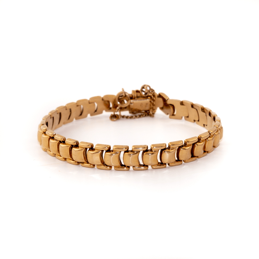 18k Rose Gold x Vintage 8mm Men's Chain Bracelet - Kingdom Jewelry