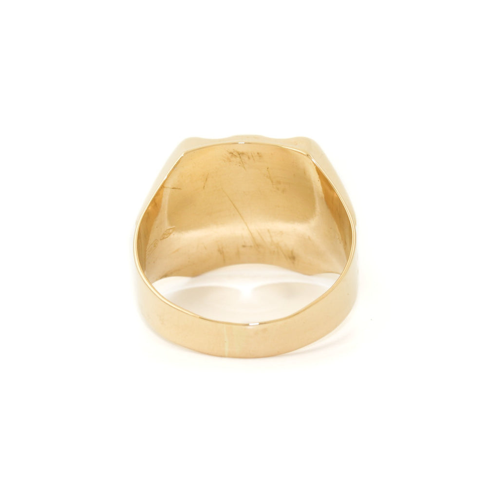 
                  
                    18k Tri - Tone x Diagonal Square Signet - Kingdom Jewelry
                  
                