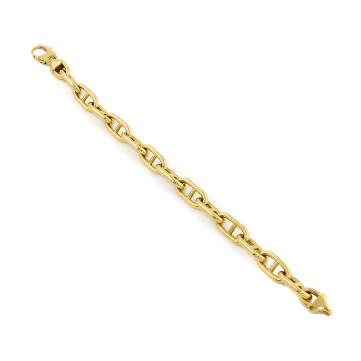 18k x 10mm Marine Link Bracelet - Kingdom Jewelry