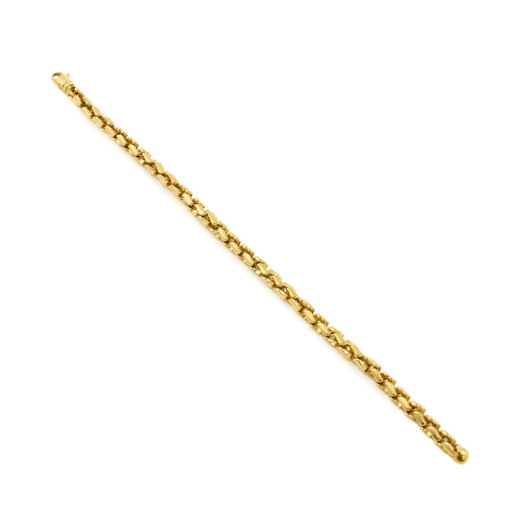 18k x 7mm Astro Snake Link Bracelet - Kingdom Jewelry