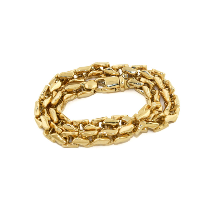 18k x 7mm Astro Snake Link Bracelet - Kingdom Jewelry