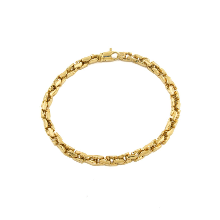 18k x 7mm Astro Snake Link Bracelet - Kingdom Jewelry