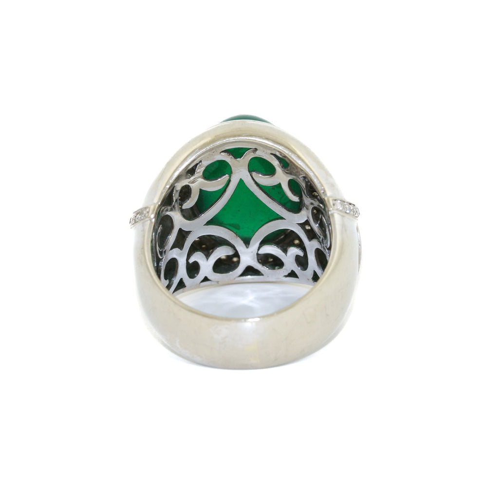 
                      
                        18k x Green Onyx & Pave Diamond Ring - Kingdom Jewelry
                      
                    