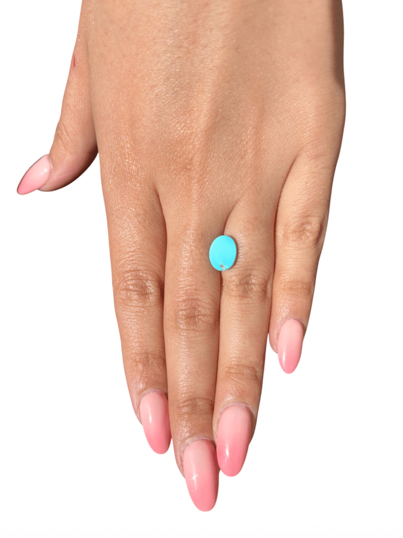 1.90ct Persian Robins Egg Blue Natural Turquoise - 2 - Kingdom Jewelry