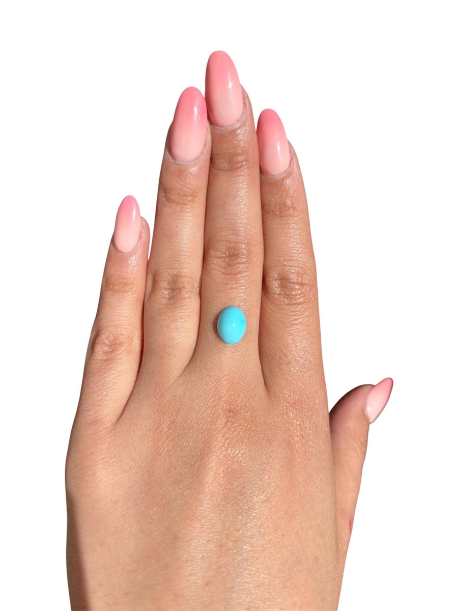 1.90ct Persian Robins Egg Blue Natural Turquoise - Kingdom Jewelry