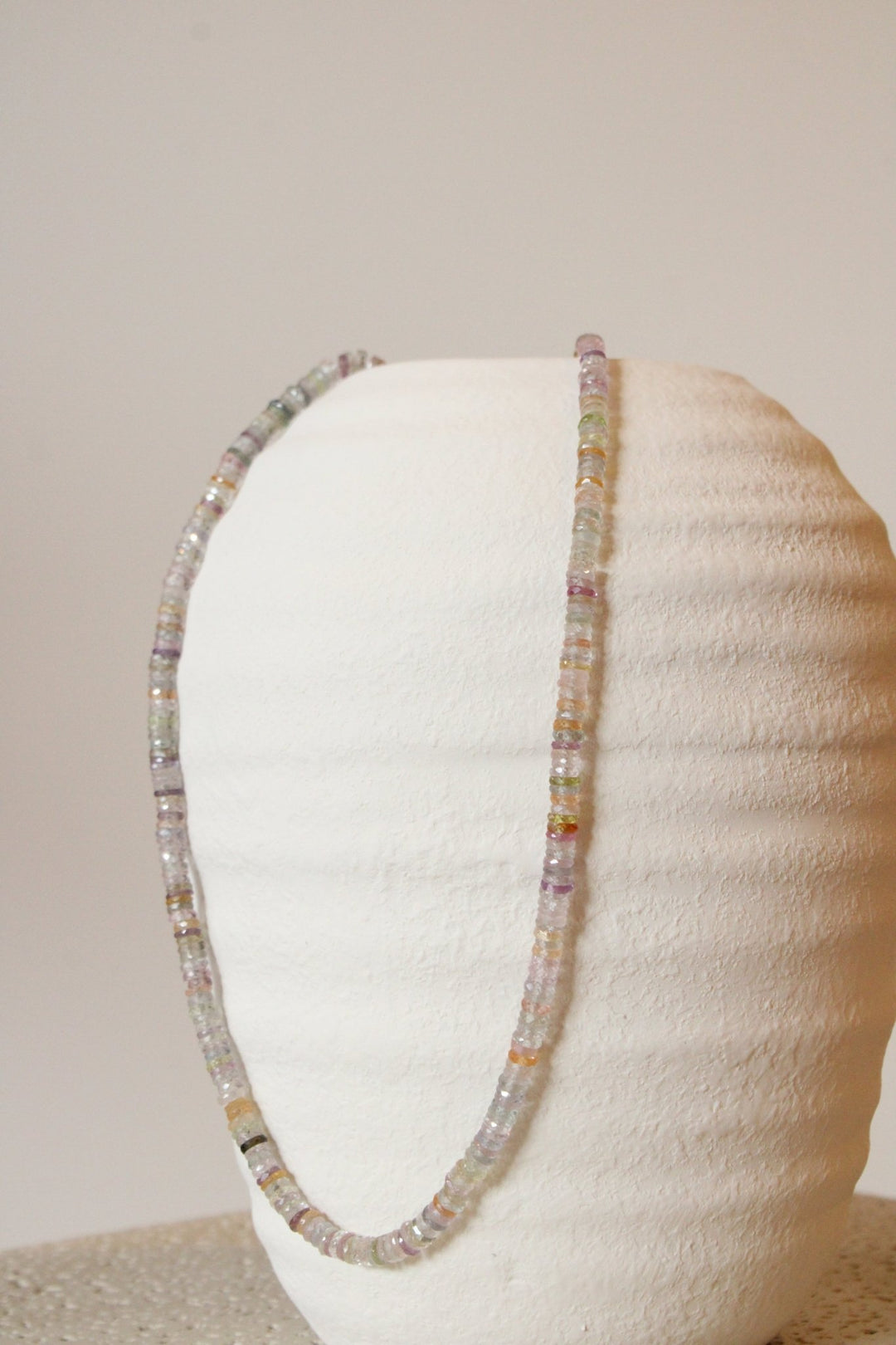 19.5" Faceted Pastel Multi Stripe Sapphire Gem Strand - Kingdom Jewelry