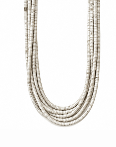 1960's Clam Shell Kewa Santo Domingo Necklace - Kingdom Jewelry