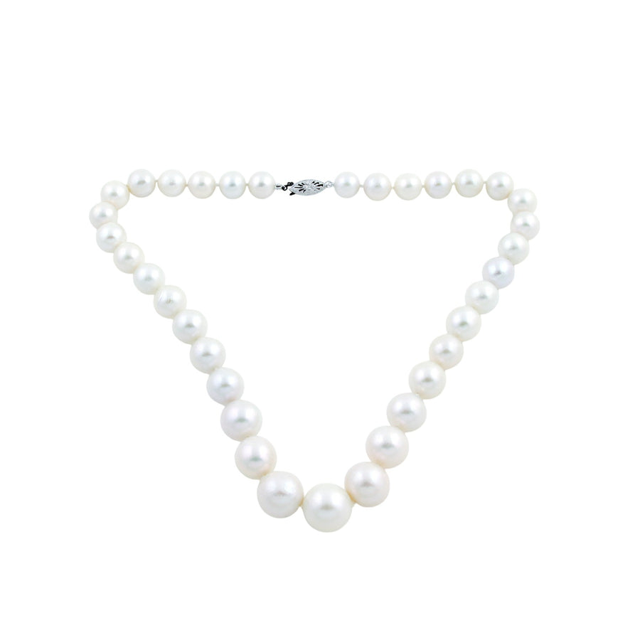 1cm White Fresh Water Pearl Necklace - Kingdom Jewelry