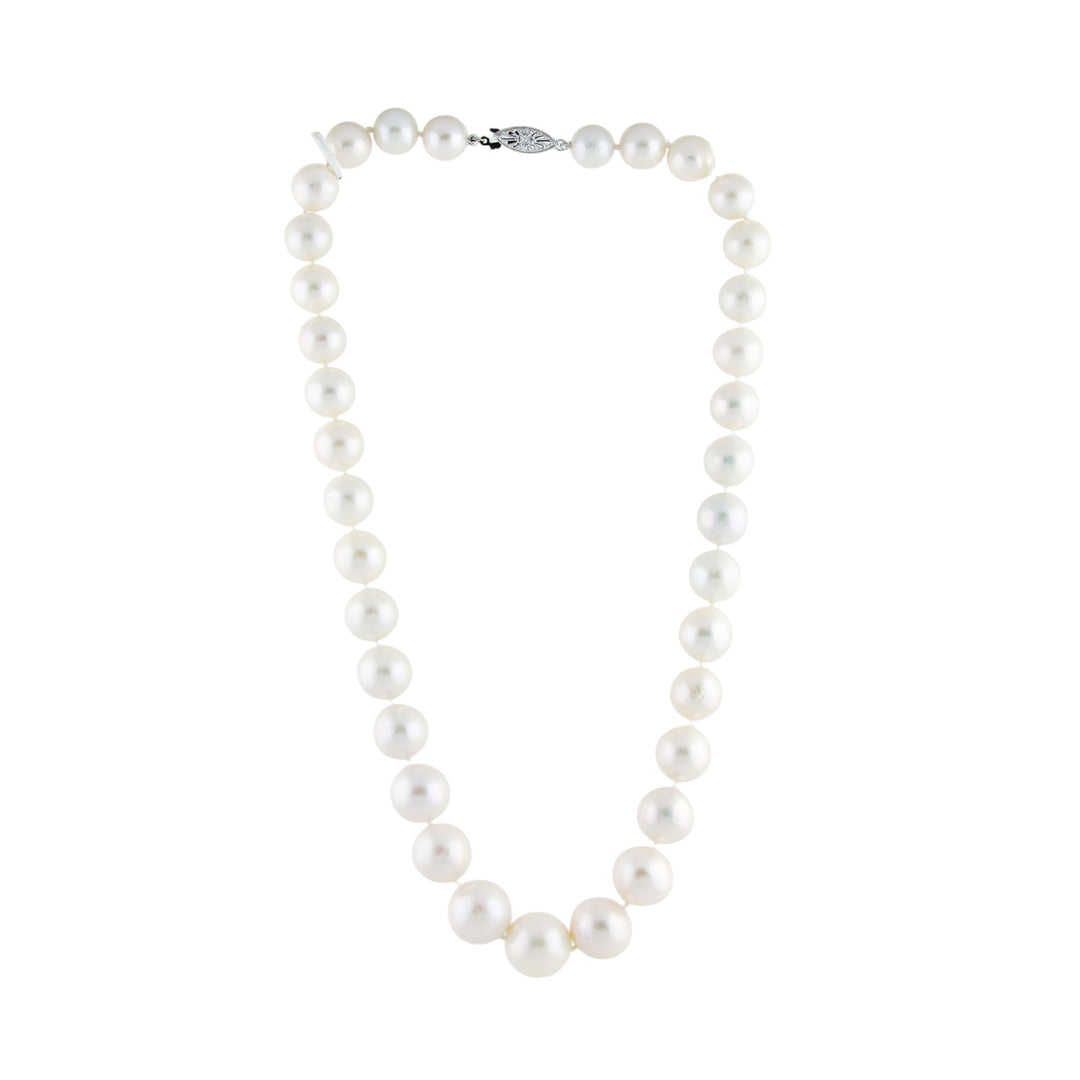 1cm White Fresh Water Pearl Necklace - Kingdom Jewelry