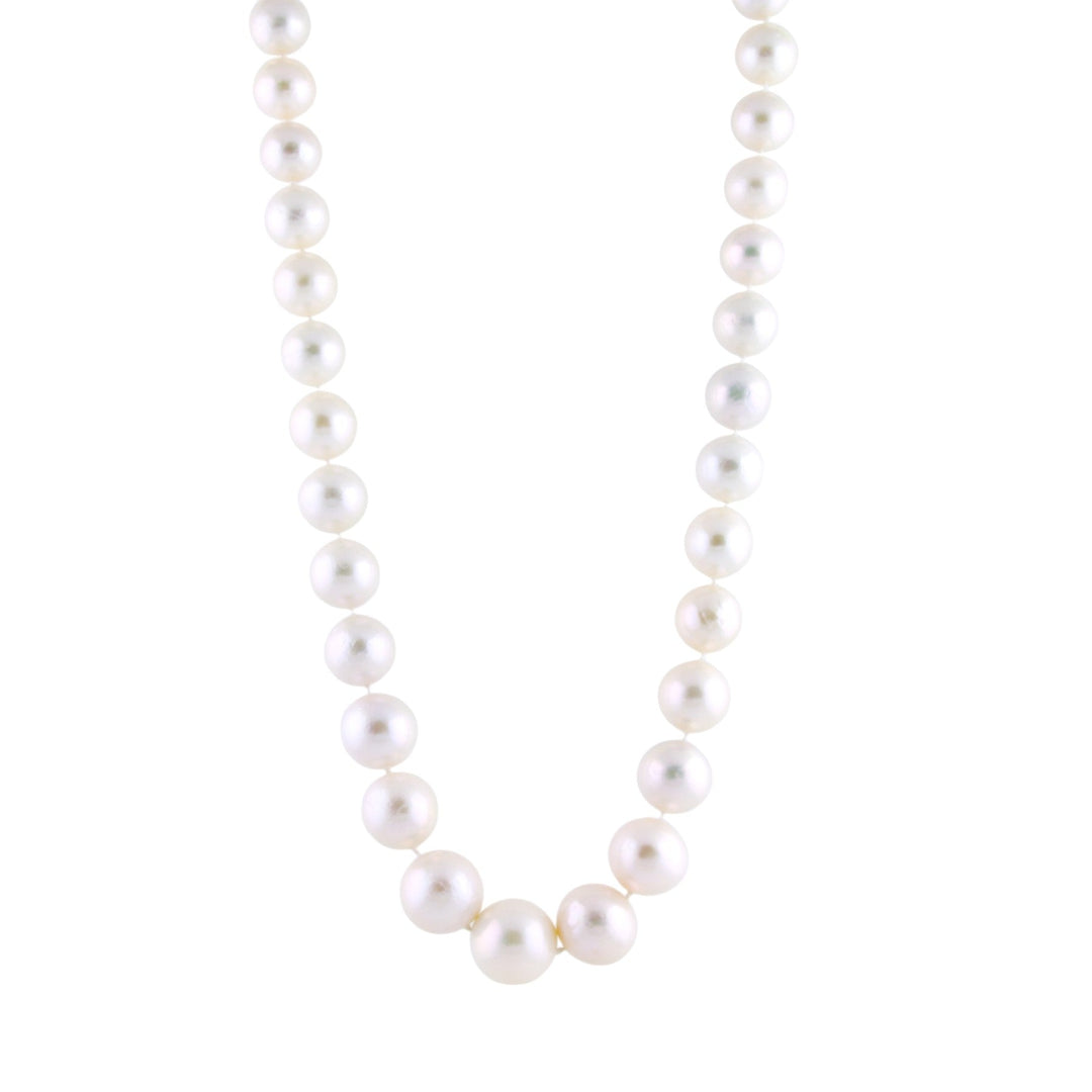 1cm White Fresh Water Pearl Necklace - Kingdom Jewelry