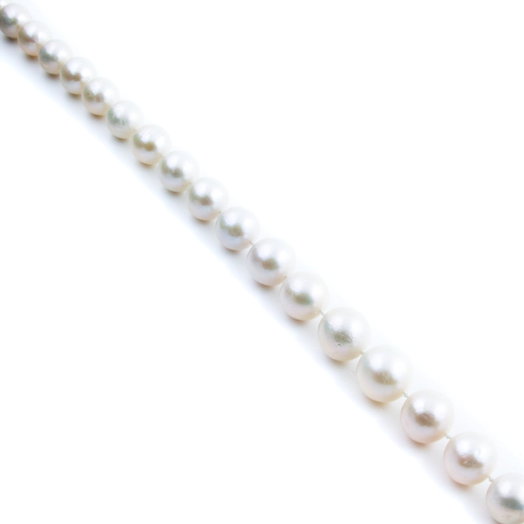 1cm White Fresh Water Pearl Necklace - Kingdom Jewelry