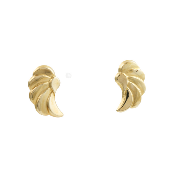 Angelic 10k Gold x Cherub Wing Earrings