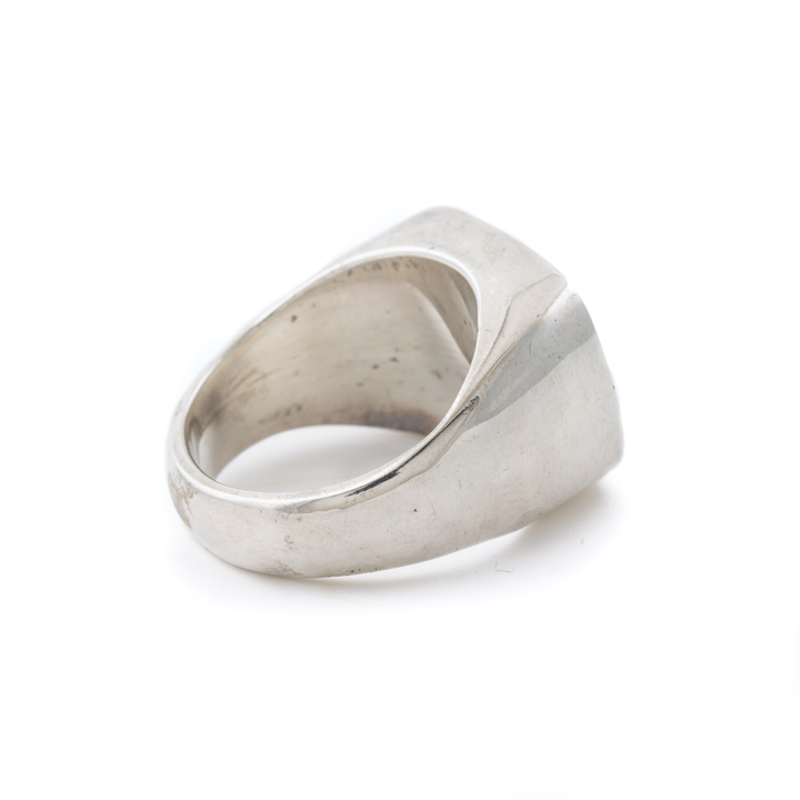 Silver x Armenian Turquoise Cushion Inlay Signet