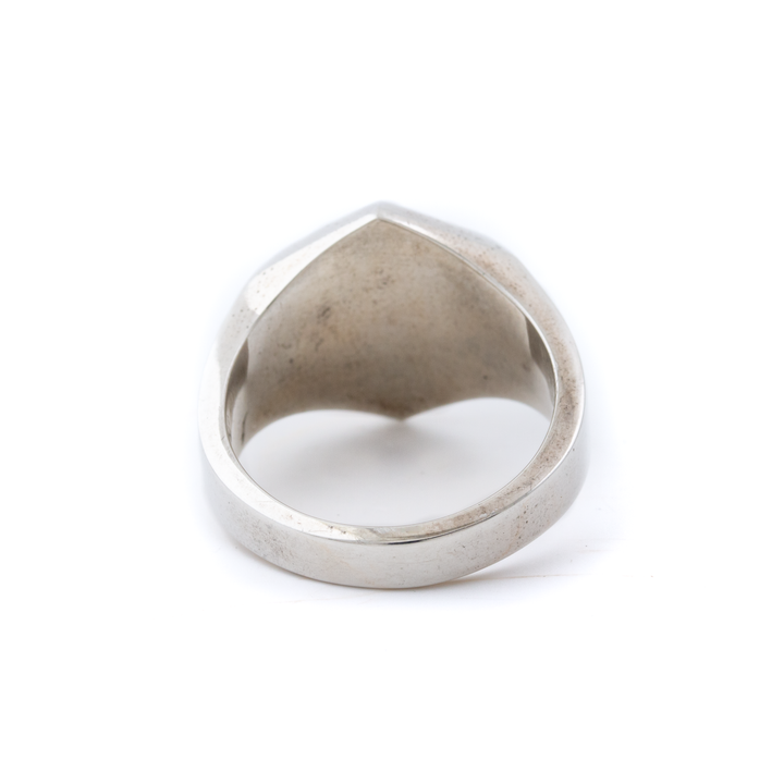 Silver x Hex-Cut Royston Turquoise Signet