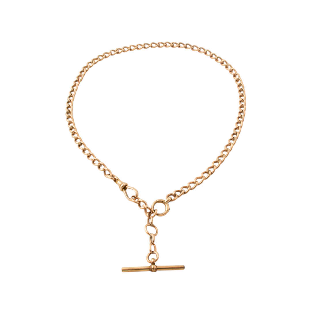 9k Rose Gold x Antique 1920's 5mm Watch Chain