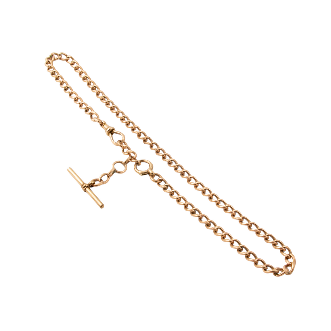 9k Rose Gold x Antique 1920's 5mm Watch Chain