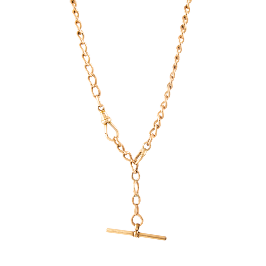 9k Rose Gold x Antique 1920's 5mm Watch Chain
