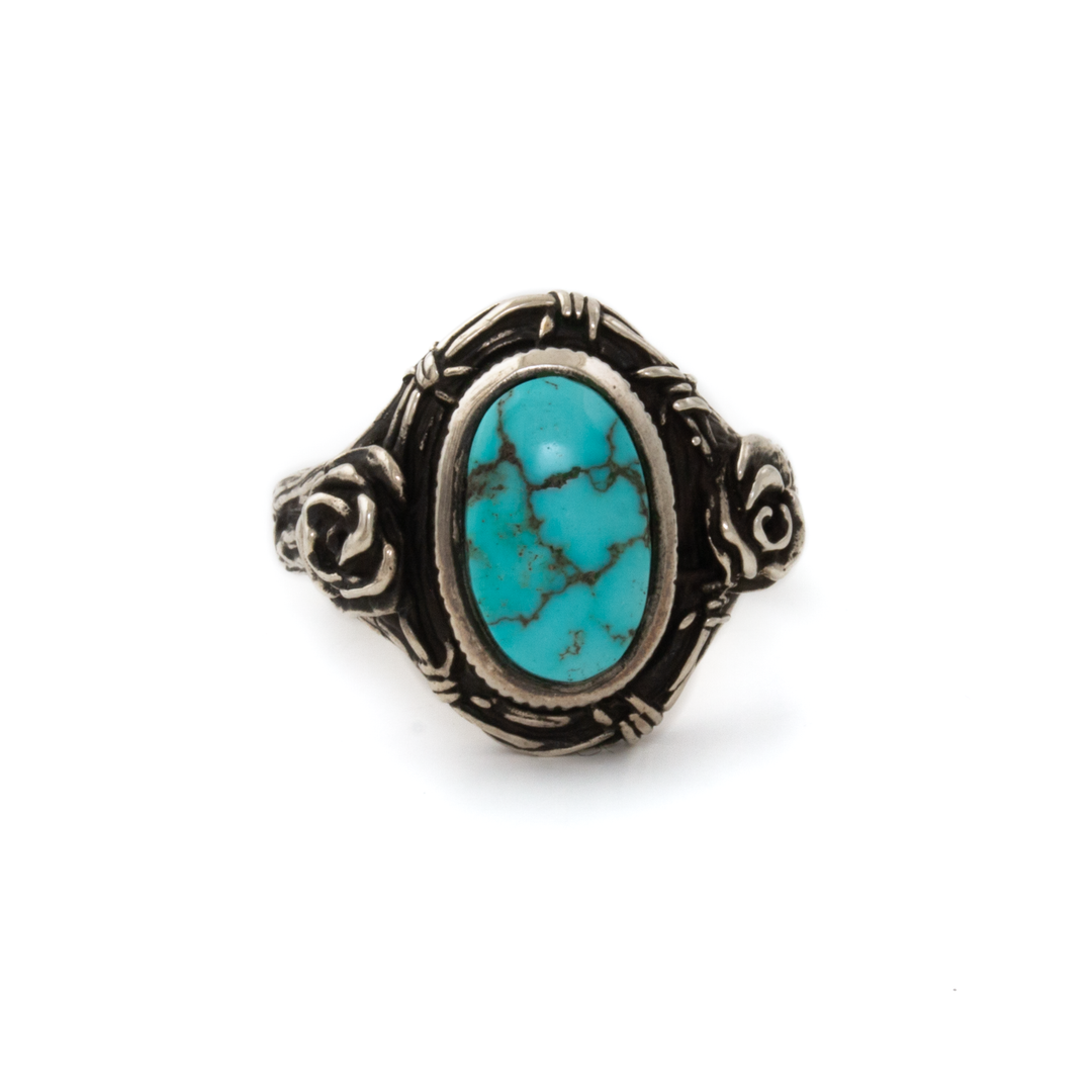 Silver x Godber-Burnham Turquoise "Thorn In My Heart" Signet