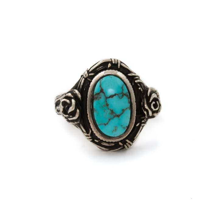 Silver x Godber-Burnham Turquoise "Thorn In My Heart" Signet
