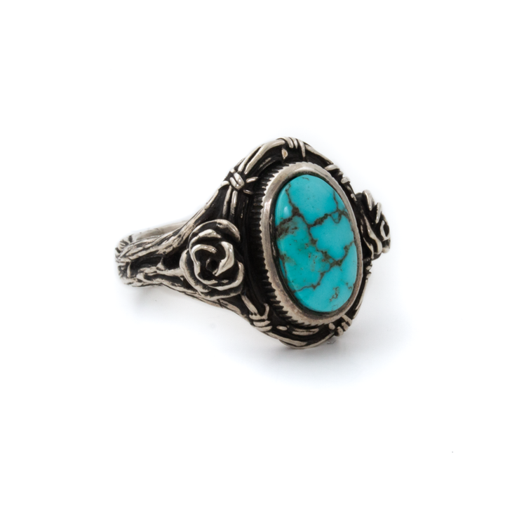 Silver x Godber-Burnham Turquoise "Thorn In My Heart" Signet