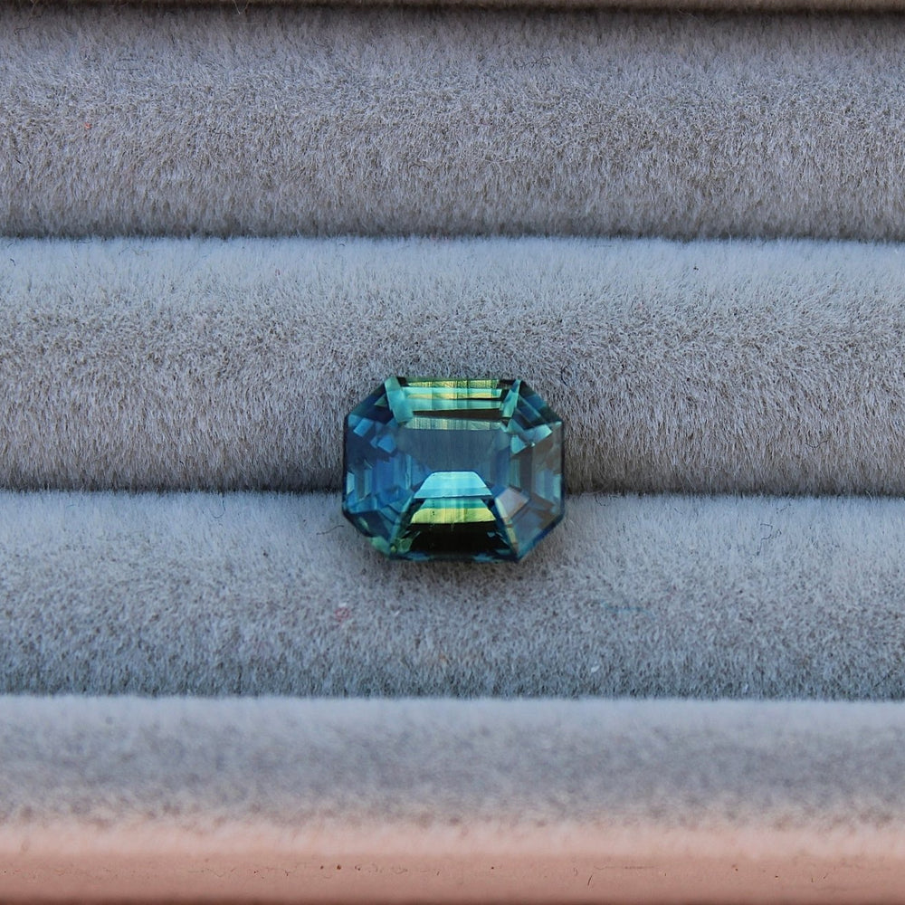 2.04ct Radiant Blue Bi - Colour Sapphire - Kingdom Jewelry