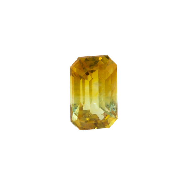 2.06ct Emerald Cut Yellow Parti Sapphire - Kingdom Jewelry