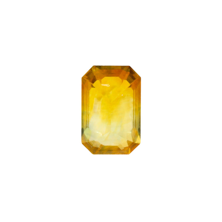 2.06ct Emerald Cut Yellow Parti Sapphire - Kingdom Jewelry
