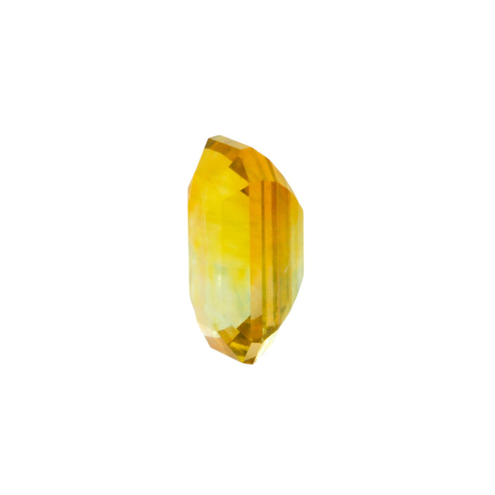 2.06ct Emerald Cut Yellow Parti Sapphire - Kingdom Jewelry