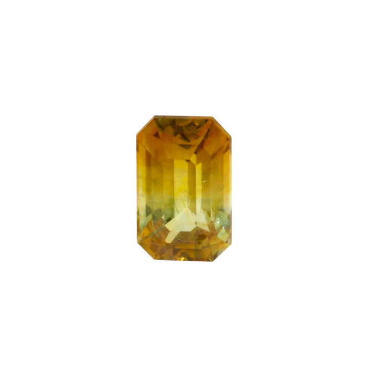 2.06ct Emerald Cut Yellow Parti Sapphire - Kingdom Jewelry