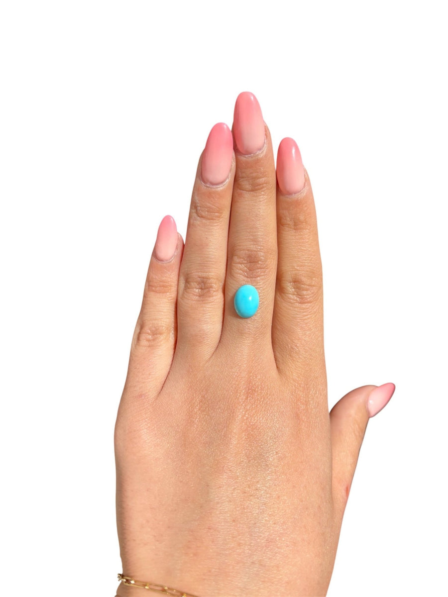 2.10ct Persian Robins Egg Blue Natural Turquoise - Kingdom Jewelry