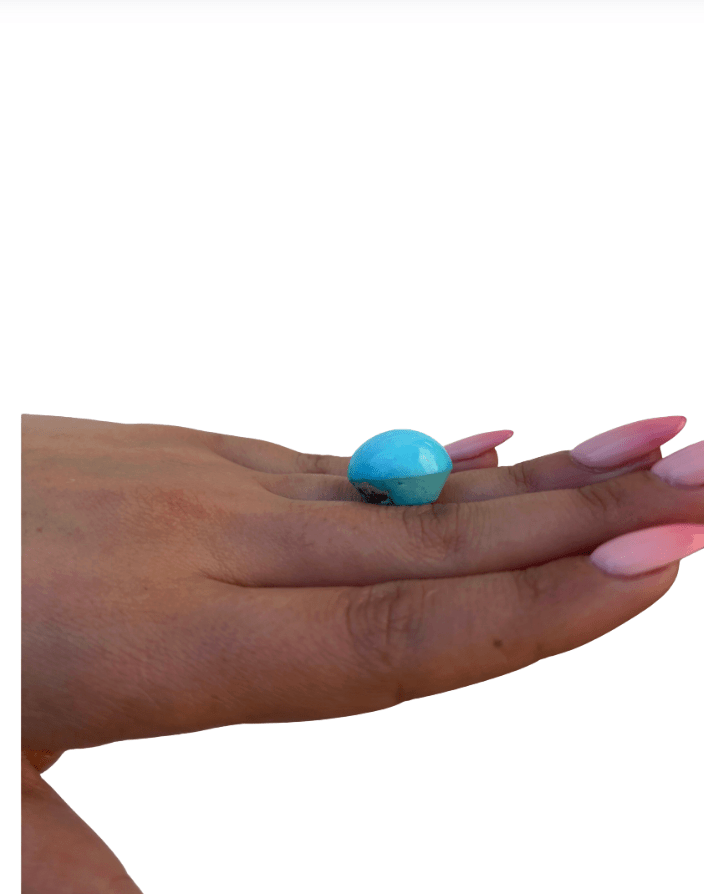 23.55CT Robins Egg Blue Persian Turquoise Natural Cabochon - Kingdom Jewelry