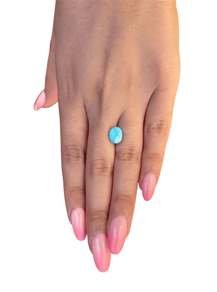 2.40 ct Persian Robins Egg Blue Natural Turquoise - Kingdom Jewelry