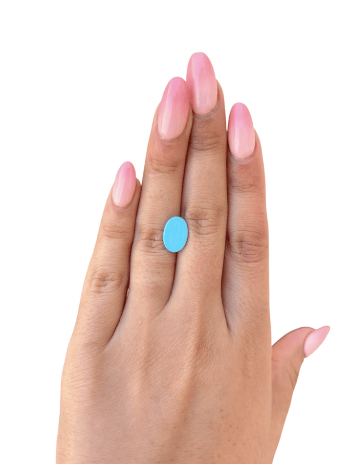 2.55 ct Persian Robins Egg Blue Natural Turquoise - Kingdom Jewelry