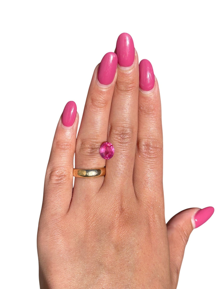 2.569ct Vivid Pink Mahenge Spinel - Kingdom Jewelry