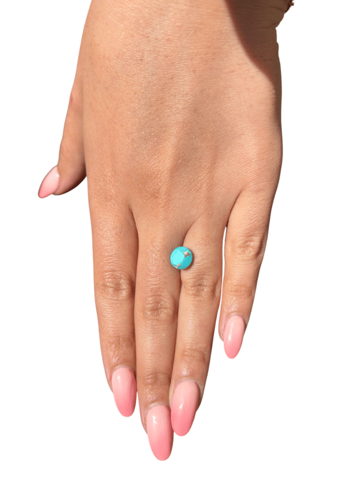 2.60 ct Persian Robins Egg Blue Natural Turquoise - Kingdom Jewelry