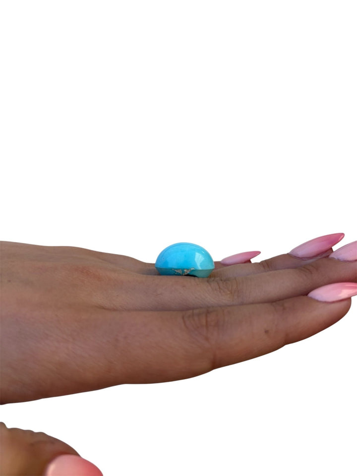 27ct Persian Robins Egg Blue Natural Turquoise - Kingdom Jewelry