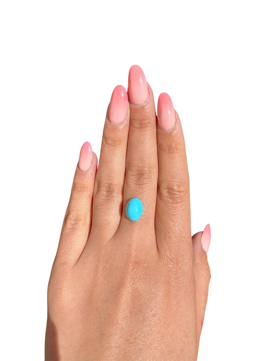 2.90ct Persian Robins Egg Blue Natural Turquoise - Kingdom Jewelry