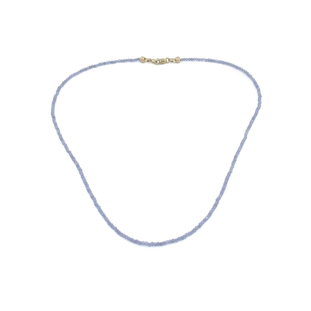 2mm Iolite Gemstone Necklace - Kingdom Jewelry