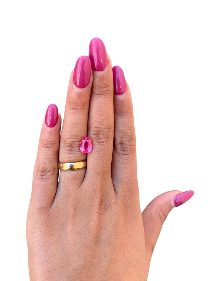 3.076ct Vivid Pink Mahenge Spinel - Kingdom Jewelry