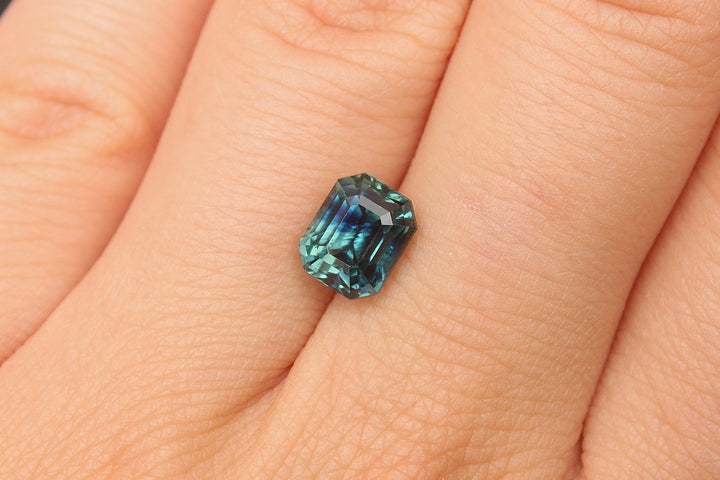 3.13ct Radiant Cut Blue Sapphire - Kingdom Jewelry